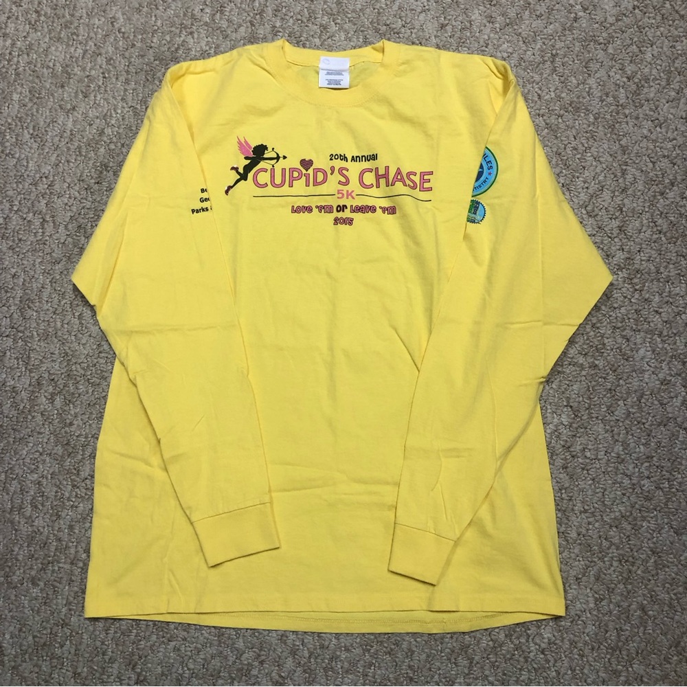 Women’s yellow long sleeve tee. Size XL